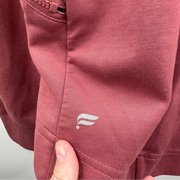 Fabletics‎ Sammy Dark Rouge Pink Hooded Full Zip Long Sleeve Jacket Size S - Picture 8 of 11